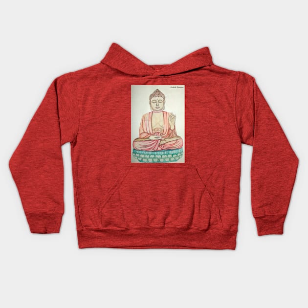 Buddha Kids Hoodie by Rororocker